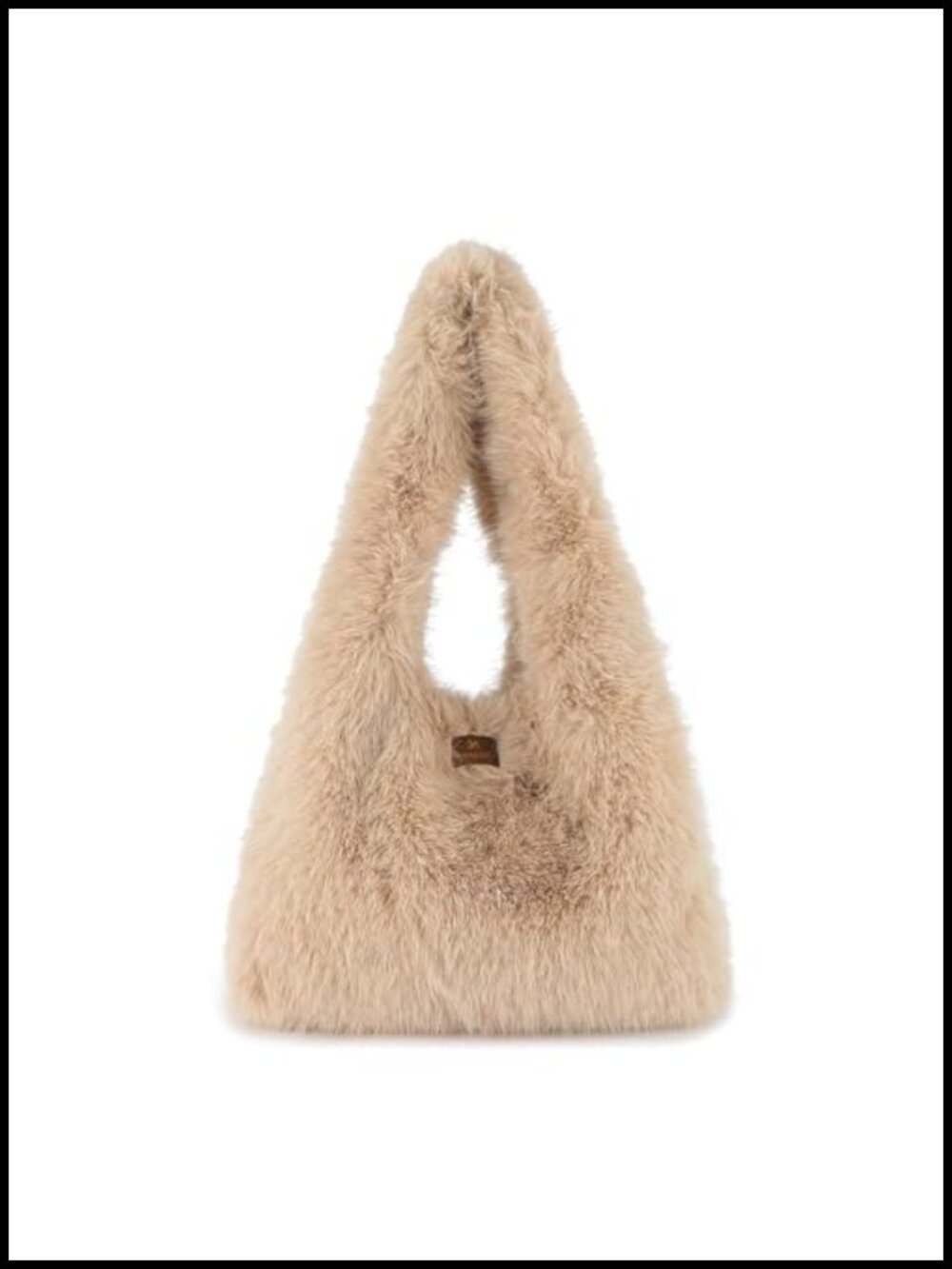 Faux Fur Purse for Women Winter Fluffy Large Capacity Tote Handbag Shoulder Bag